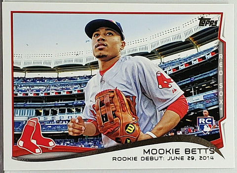 ORIGINAL Mookie Betts L.A. Dodgers Topps player Jersey Number 