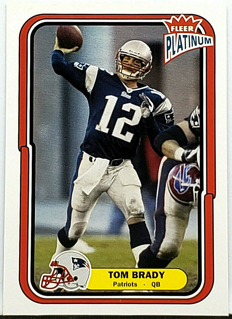 Tom Brady 2004 Fleer Platinum #67, MVP, Patriots, Bucs, Early Card! –