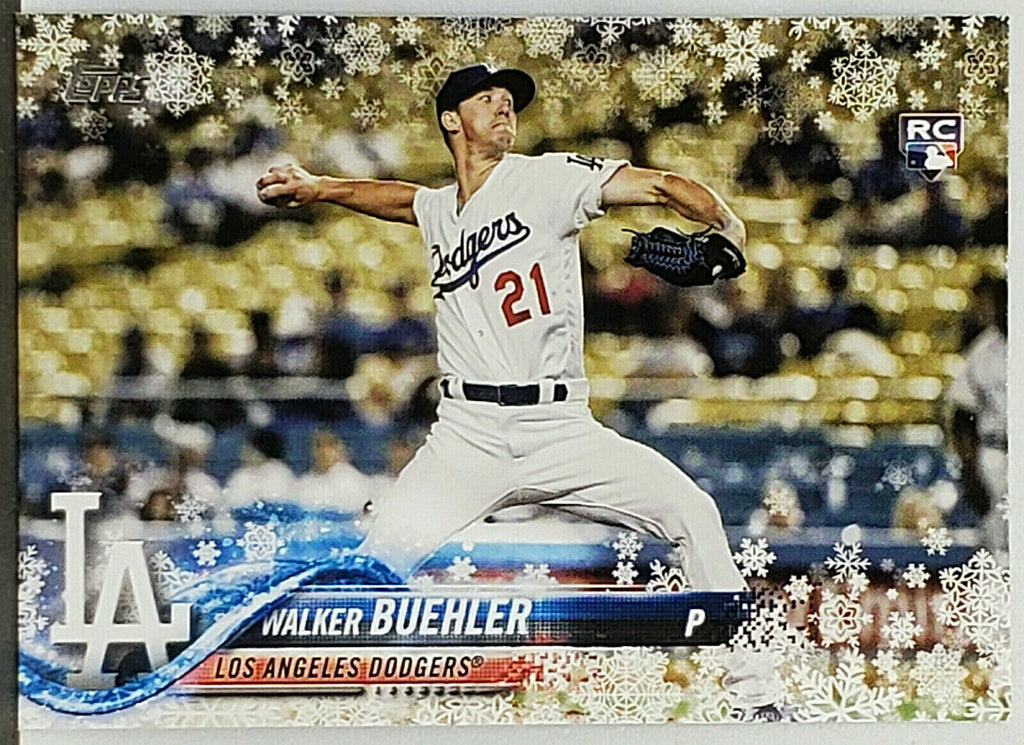 2018 Topps Chrome Walker Buehler RC Rookie Baseball Card 