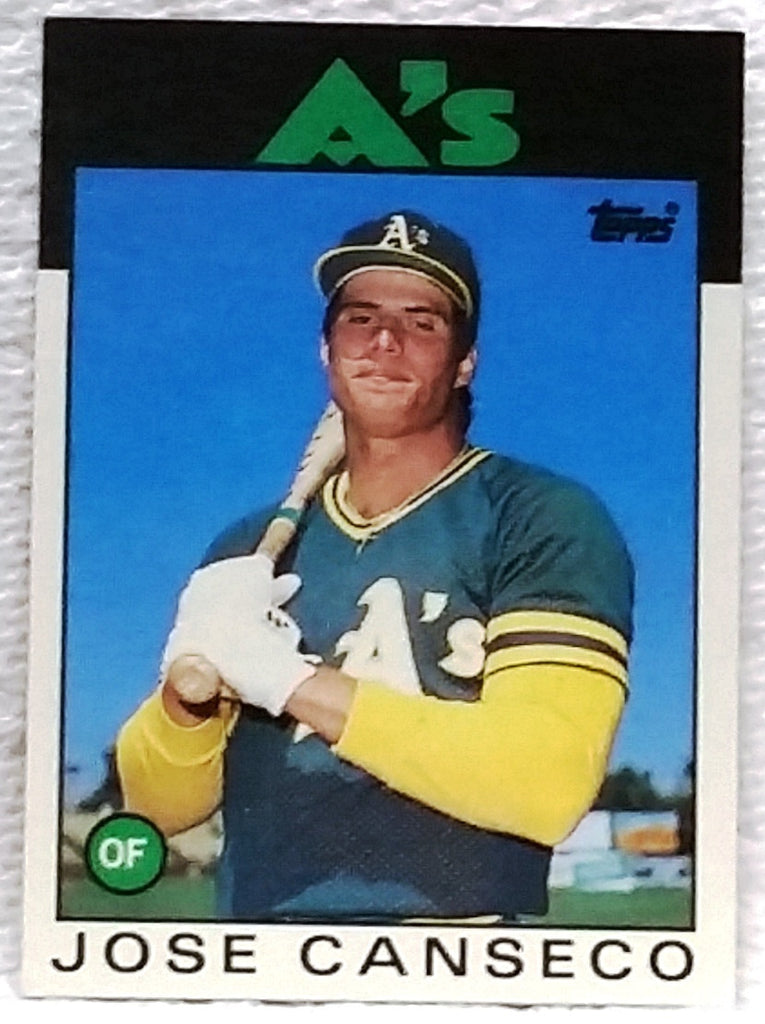 Jose Canseco 2021 TOPPS '86 PHOTO VARIATION AUTO #86A-JC OAKLAND ATHLETICS!