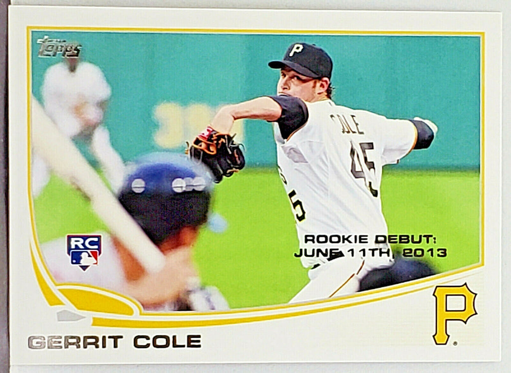 Gerrit Cole Rookie Debut 2013 Topps Update #US265 Pirates, Yankees 