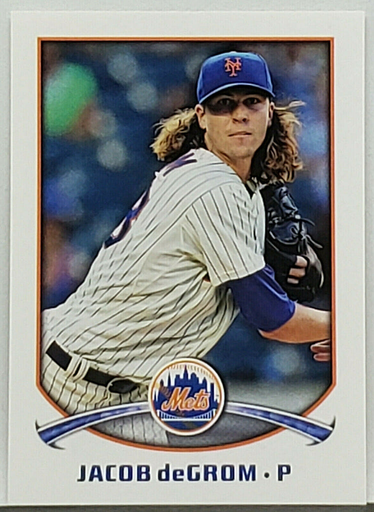 Jacob DeGrom Rookie Sticker 2015 Topps #192, New York Mets, Cy Young