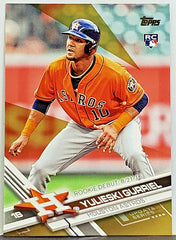 2017 Topps Finest Blue Refractor /150 Yuli Gurriel Yulieski #90 Rookie RC