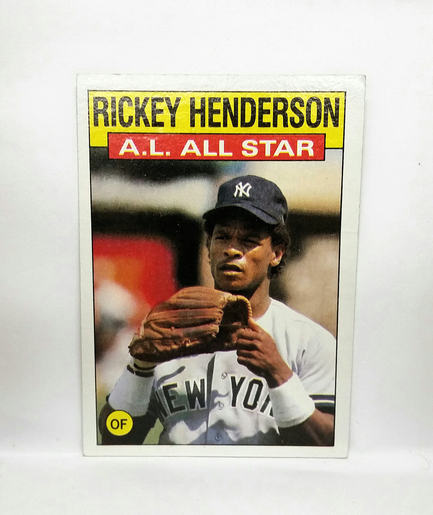 Rickey Henderson All-Star 1986 Topps #716 HOF Yankees, All-Time Steals