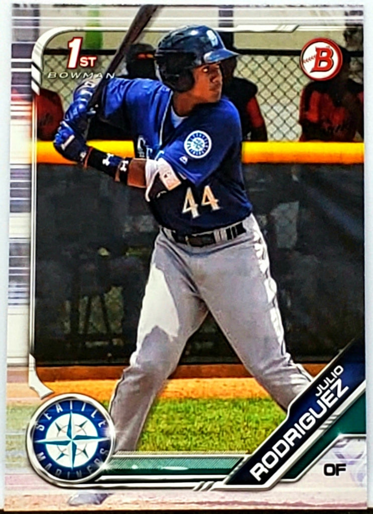 Julio Rodriguez Rookie 1st Bowman 2019 Bowman Prospect #BP-33 Mariners