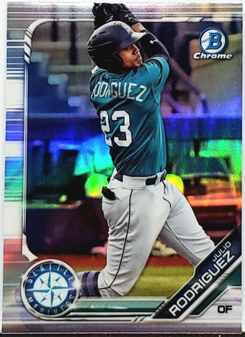 Julio Rodriguez Rookie Refractor 2019 Bowman Chrome #BDC-60 J-Rod