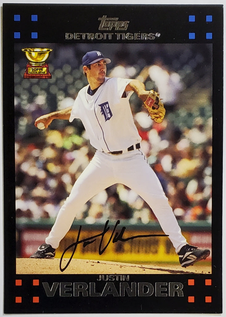 Justin Verlander Detroit Tigers 2007 Topps Signed Autographed 